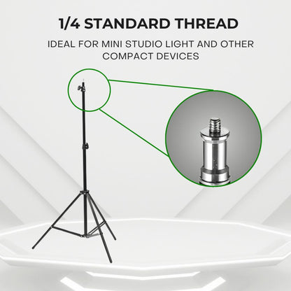 GS 2M Adjustable Light Stand for Photography, Video & Studio Lighting