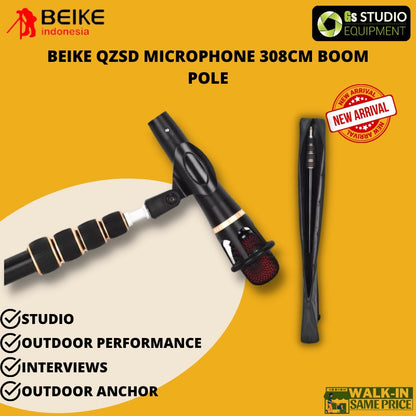 BEIKE QZSD Microphone Boom Pole (308cm)