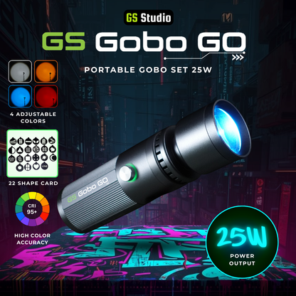 GS Gobo GO Portable Gobo Four Colors Photography Flashlight Set 25W 22 Imaging Films