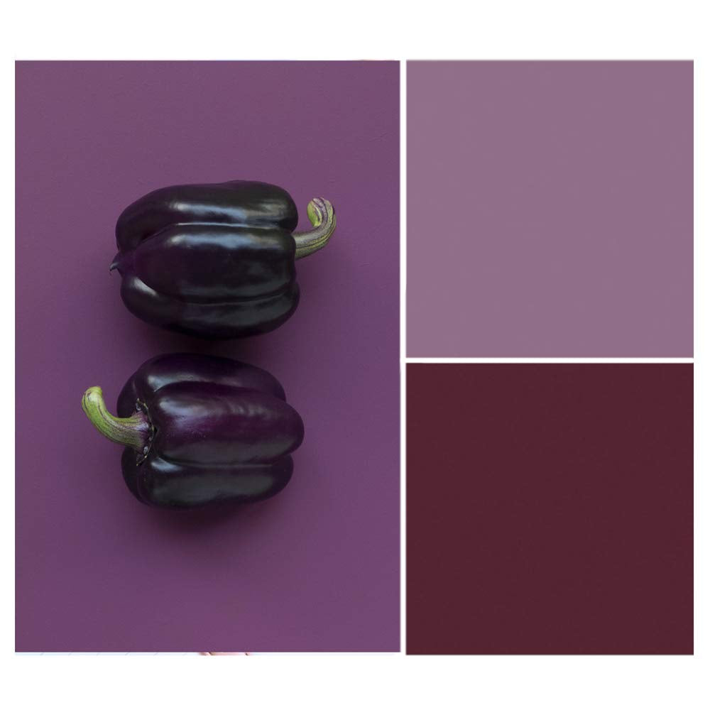 Flatlay Backdrop with dark purple and light purple.