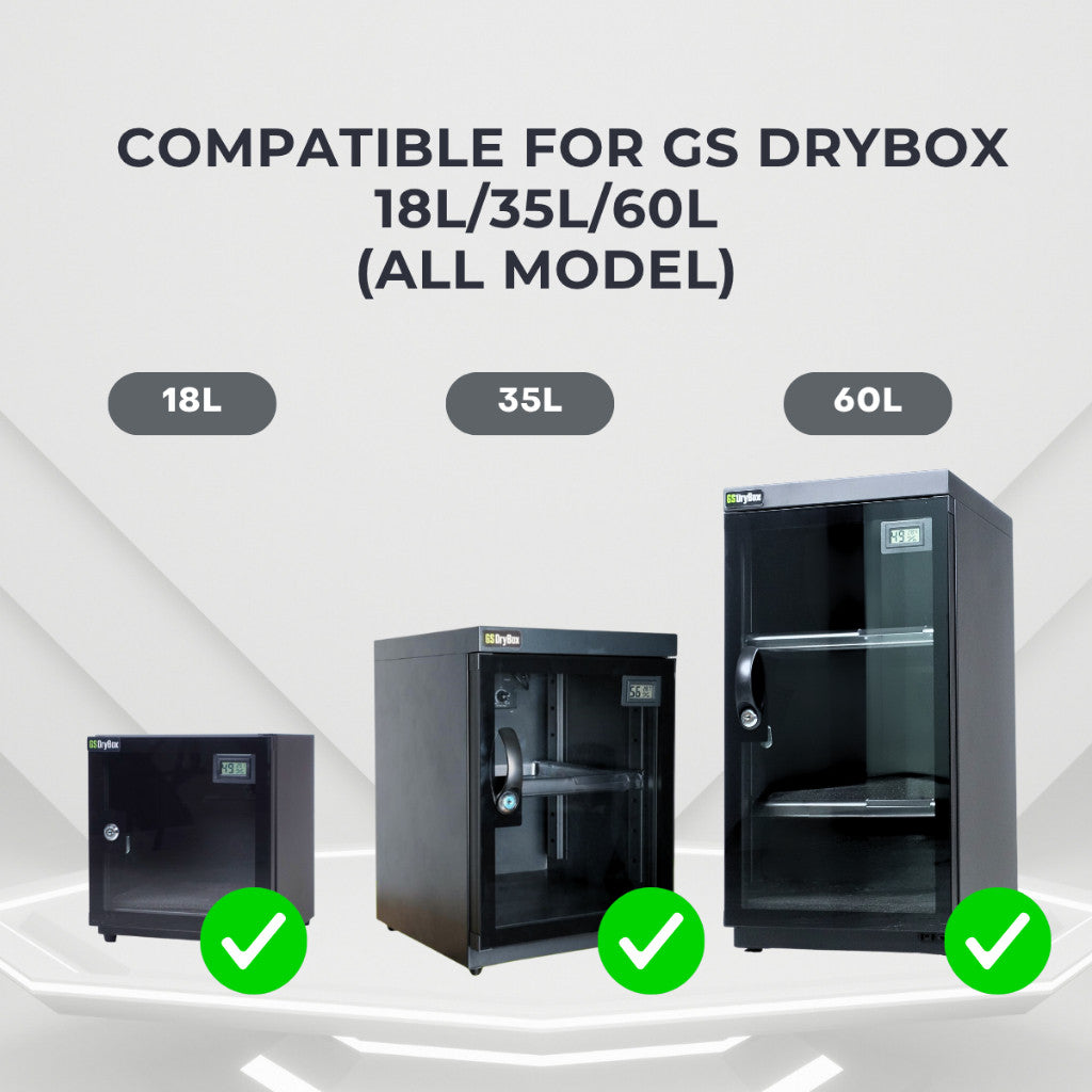 GS DryBox AC Adapter | Power Supply Spare Part for 18L 35L 60L GS DryBox Models