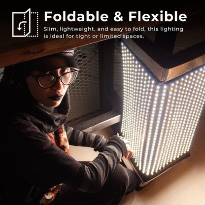 GS LitBox Flex Lite Foldable LED Video Panel Light 2700-6500K Bi-Color CRI 96+