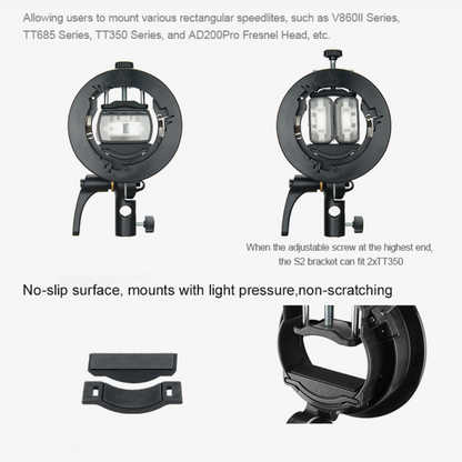 GODOX S2 Speedlite Bracket