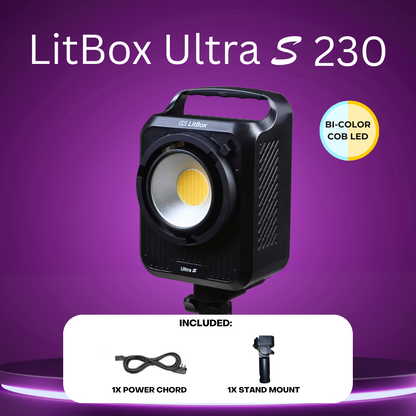GS LitBox Ultra Slim COB 230 350 RGB 200 LED Video Light 2700-6500K Bi-Color with APP Control CRI 96+ 230w 300w RGB 200w