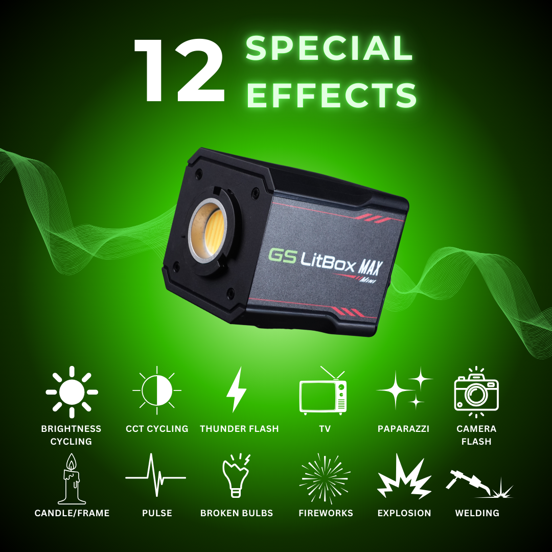 GS LitBox Max Mini 120w Mini COB LED Studio Light for Live Stream and Content Creation