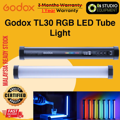 Godox TL30 RGB LED Tube Light RGB Color Photography Light Handheld Light Stick With App Remote Control For Photos Video