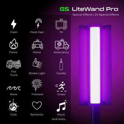 GS LiteWand Pro RGB High Power 30w Tube Light Light Wand Light Stick for Photo Video
