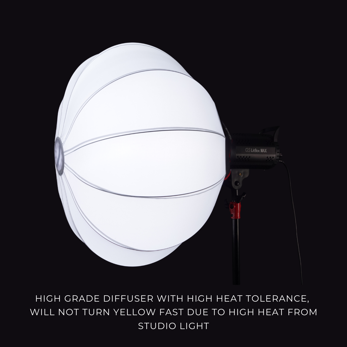 GS Lantern Globe Softbox Easy Fold For LED Light/Studio Flash/Strobe Moonlight With Bowen Mount (65cm/85cm)