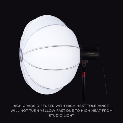GS Lantern Globe Softbox Easy Fold For LED Light/Studio Flash/Strobe Moonlight With Bowen Mount (65cm/85cm)