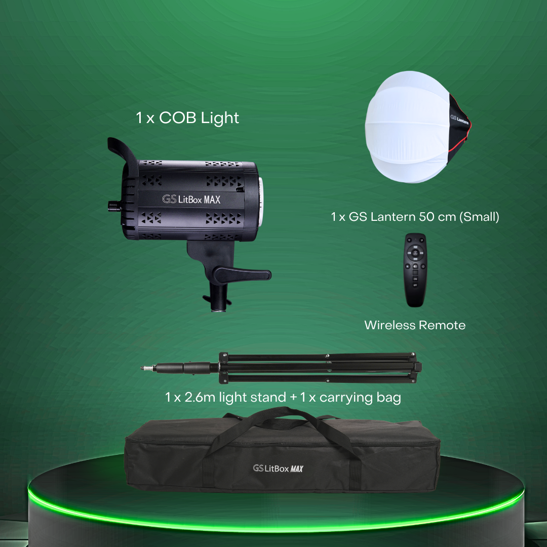 GS LitBox Max COB LED Video Light Adjustable Color Temperature & Brightness