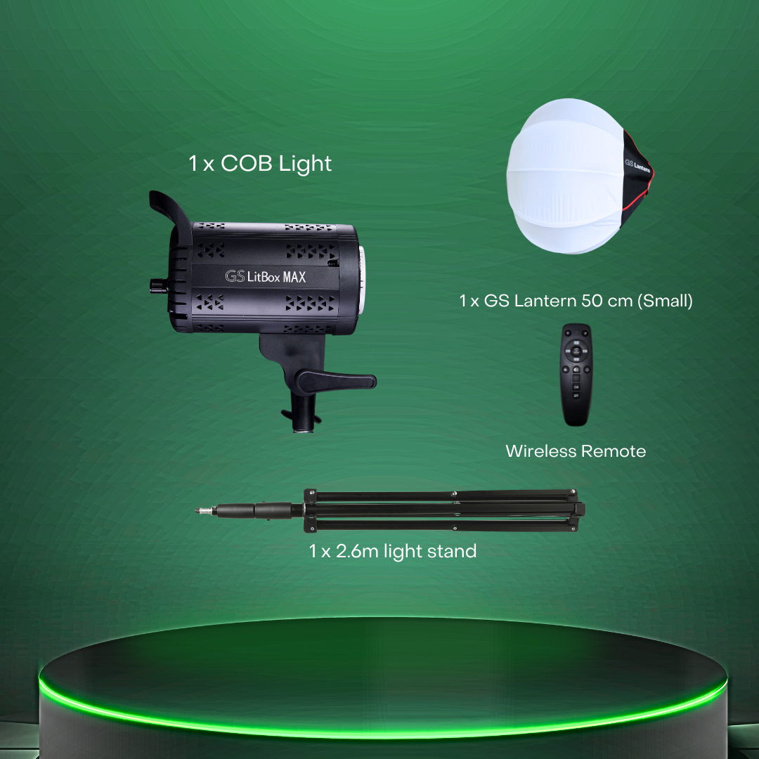 GS LitBox Max COB LED Video Light Adjustable Color Temperature & Brightness