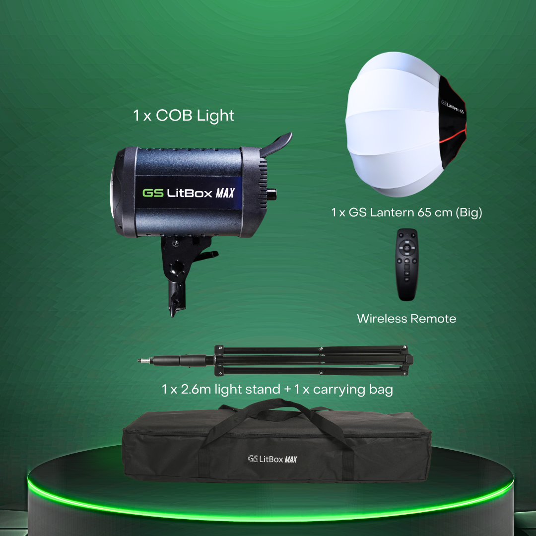GS LitBox Max COB LED Video Light Adjustable Color Temperature & Brightness