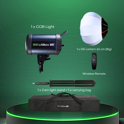 GS LitBox Max COB LED Video Light Adjustable Color Temperature & Brightness