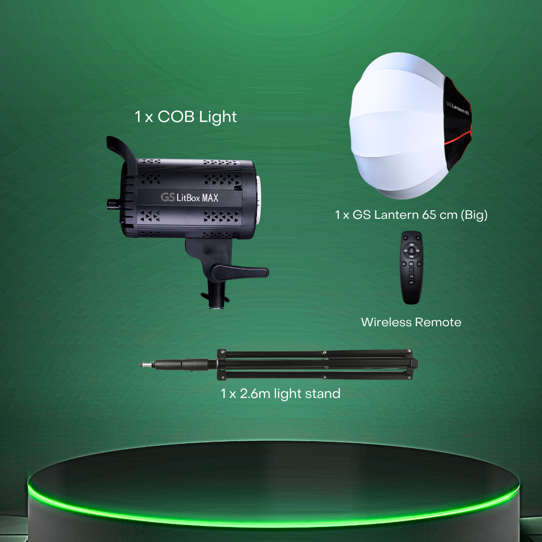 GS LitBox Max COB LED Video Light Adjustable Color Temperature & Brightness