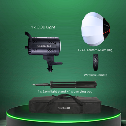 GS LitBox Max COB LED Video Light Adjustable Color Temperature & Brightness