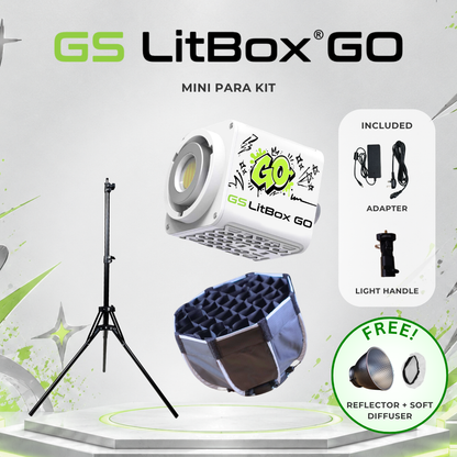 GS LitBox GO 100W Mini COB Studio Light CRI 97 Bi-Color 2700-6500K Portable Video Light Makeup Lampu Studio
