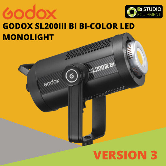 GODOX SL200III SL200 SL200W SL200 III SL-200 SL200W III (Version 3) Light Kit Bowens Mount Daylight Video Light