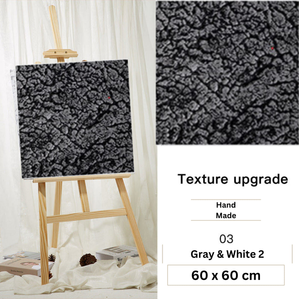 GS Flat Lay Hard Background Board 60x60cm Photography Studio Wooden Cement Coarse Sand 3D Texture Combinable Waterproof