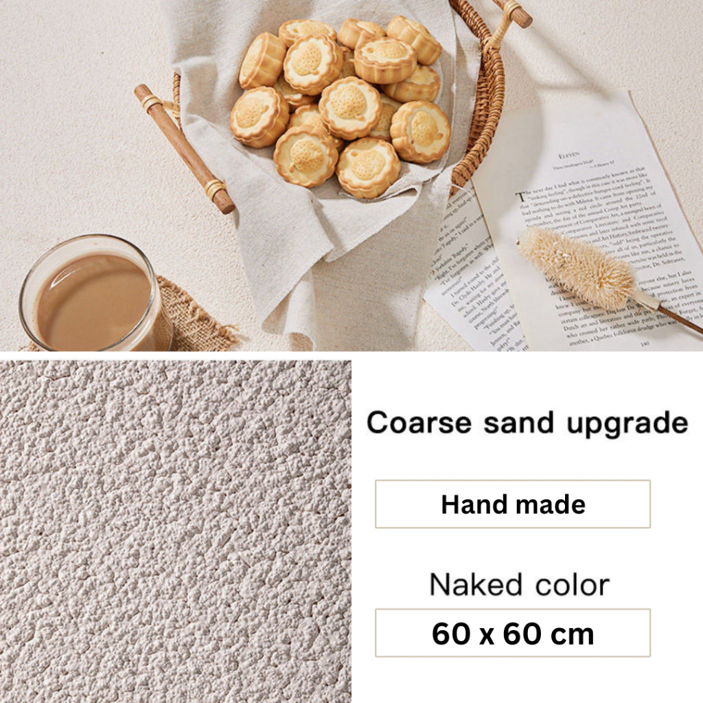 GS Flat Lay Hard Background Board 60x60cm Photography Studio Wooden Cement Coarse Sand 3D Texture Combinable Waterproof