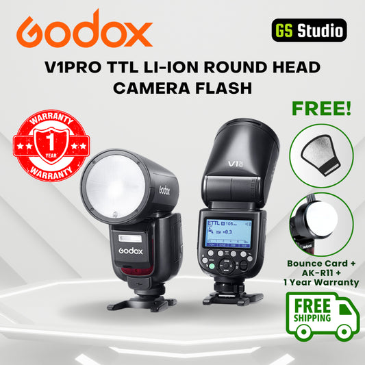 Godox V1 Pro V1Pro TTL Li-ion Round Head Camera Flash For Camera Canon Nikon Sony Fuji [FREE SHIPPING]
