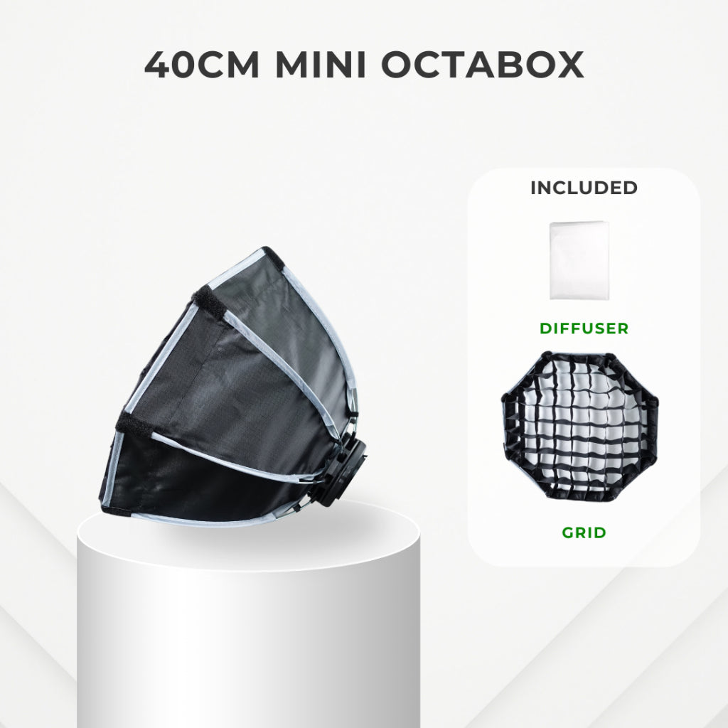 Accessories for LitBox Max Mini, LitBox GO Mini and LitBox GO Pocket Mini Lantern Mini Parabolic Softbox Battery Handle