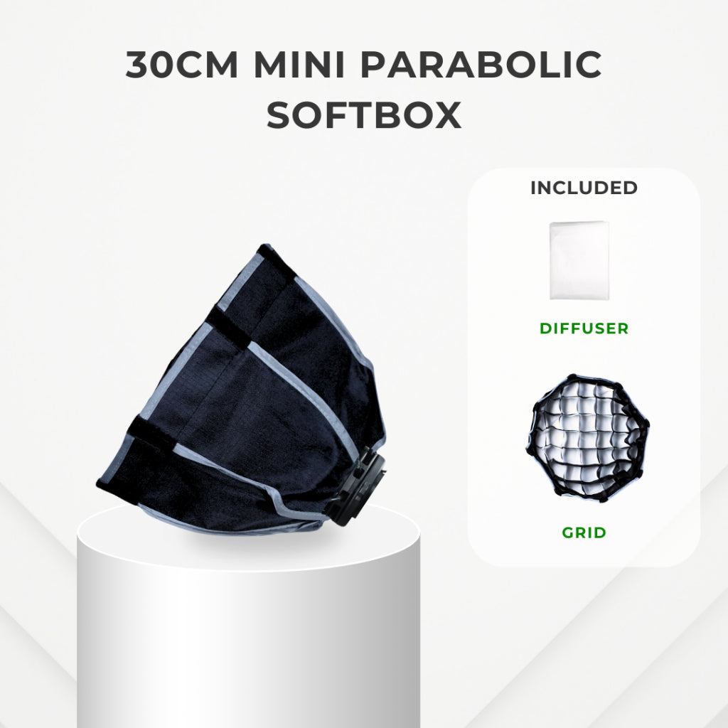 Accessories for LitBox Max Mini, LitBox GO Mini and LitBox GO Pocket Mini Lantern Mini Parabolic Softbox Battery Handle