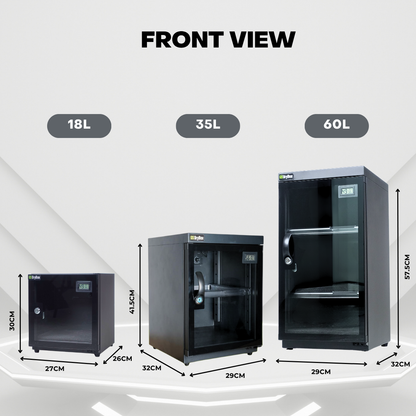 GS DryBox 18L/35L/60L LCD Digital Display 18 Litre 35 Litre 60 Litre Dry Cabinet 5 Years Warranty