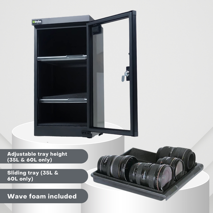 GS DryBox 18L/35L/60L LCD Digital Display 18 Litre 35 Litre 60 Litre Dry Cabinet 5 Years Warranty