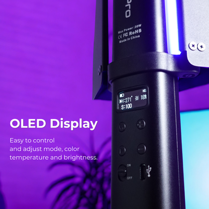 GS LiteWand Pro RGB High Power 30w Tube Light Light Wand Light Stick for Photo Video