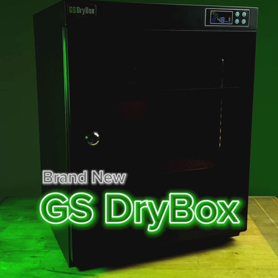 The GS DryBox 60L and GS DryBox 75L are meticulously engineered dry cabinets, designed to maintain optimal humidity levels. 