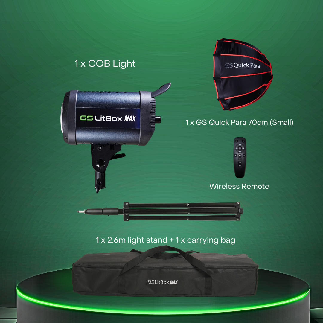 GS LitBox Max COB LED Video Light Adjustable Color Temperature & Brightness