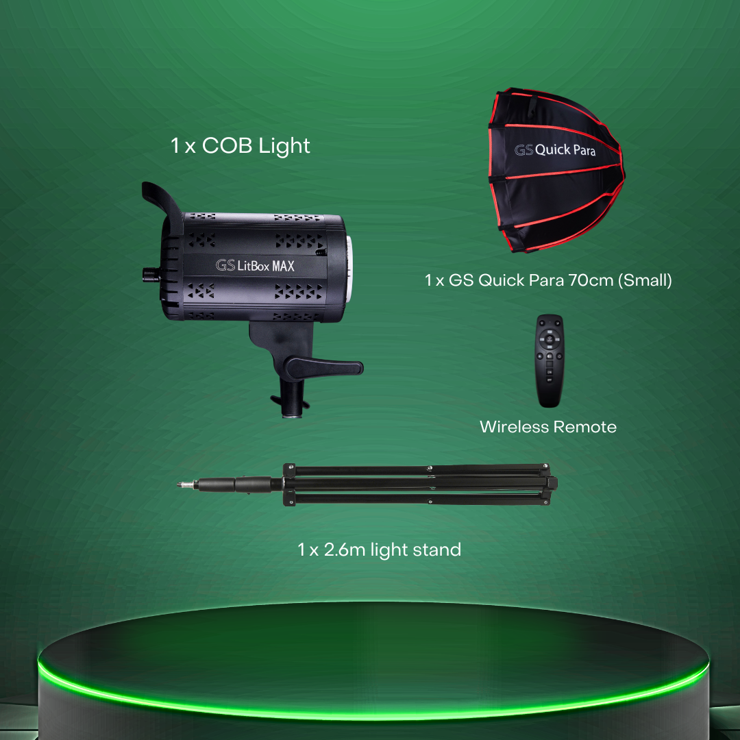 GS LitBox Max COB LED Video Light Adjustable Color Temperature & Brightness