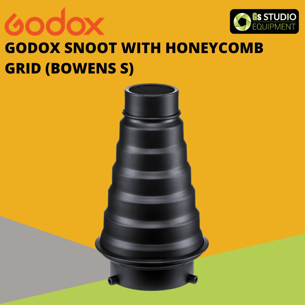 Godox Snoot with Honeycomb Grid (Bowens S)