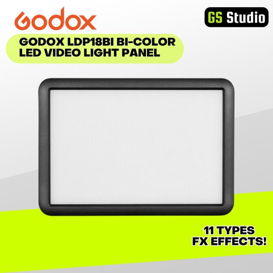 Godox LDP18BI Bi-Color LED Video Light Panel Studio Photo Lamp Portable Camera Panel Light with OLED Display
