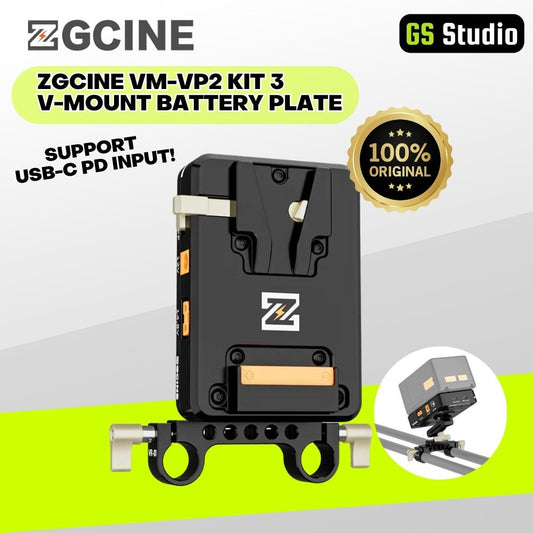 ZGCINE VM-VP2 Kit3 V-Mount Battery Plate Support USB-C PD input/output D-Tap Out