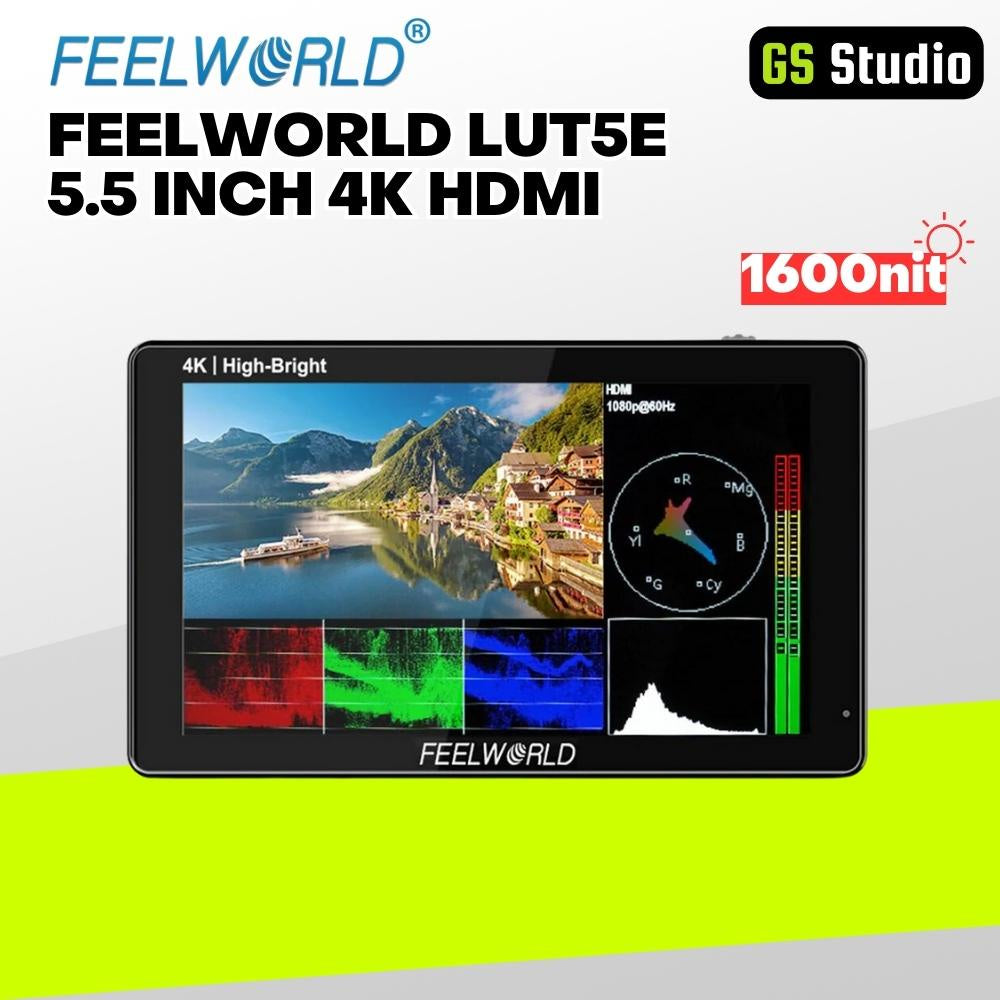 FEELWORLD LUT5E HIGH BRIGHT 1600NIT DSLR CAMERA FIELD MONITOR