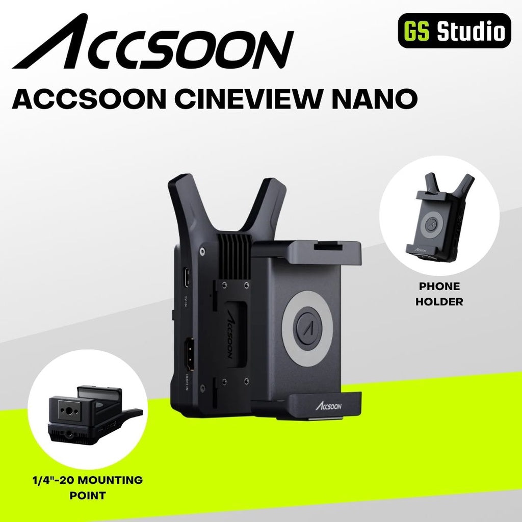Accsoon CineView Nano Wireless Camera Transmitter Mount Phone Holder