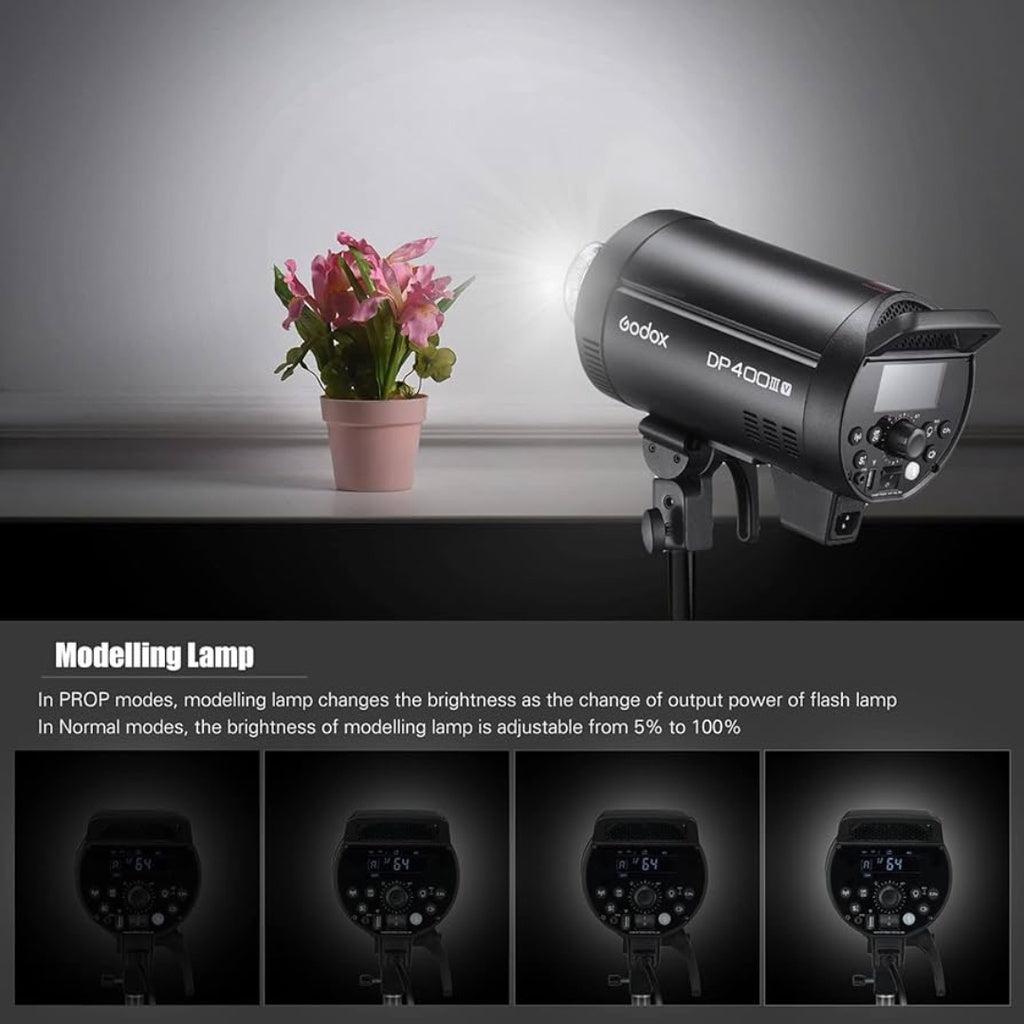 Godox DP400III-V 400W Light Kit 2.4G Built-in X System Studio Strobe Flash Light for Photography Lighting Flashlight