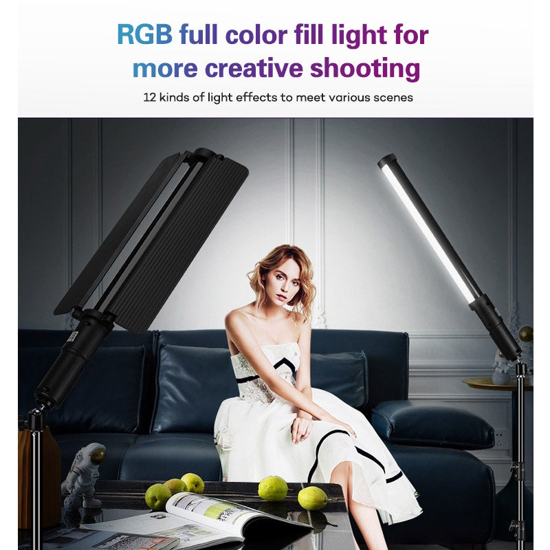 RGB full color fill light for more creative shooting.