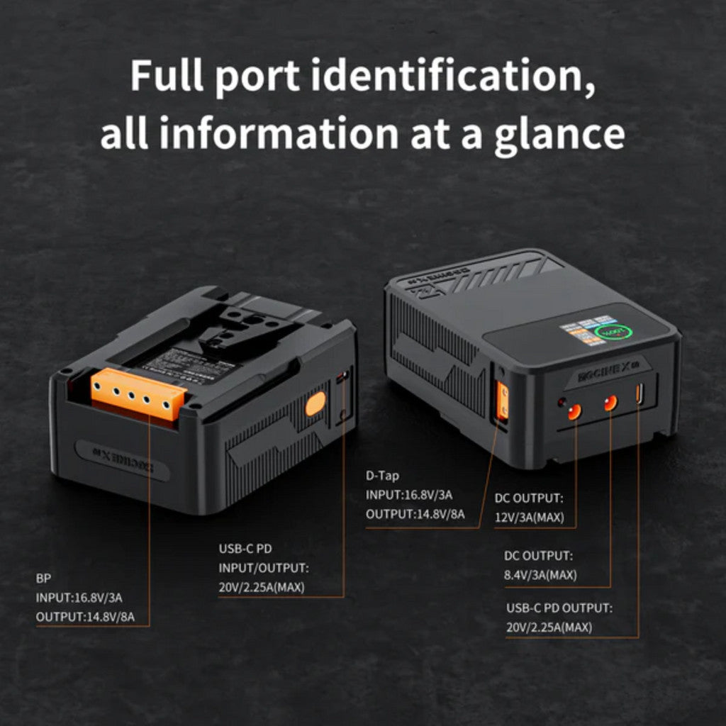 ZGCINE ZG-X50 V-Mount Battery,Support bidirectional 45W PD USB-C Fast Charger,52Wh/14.8V