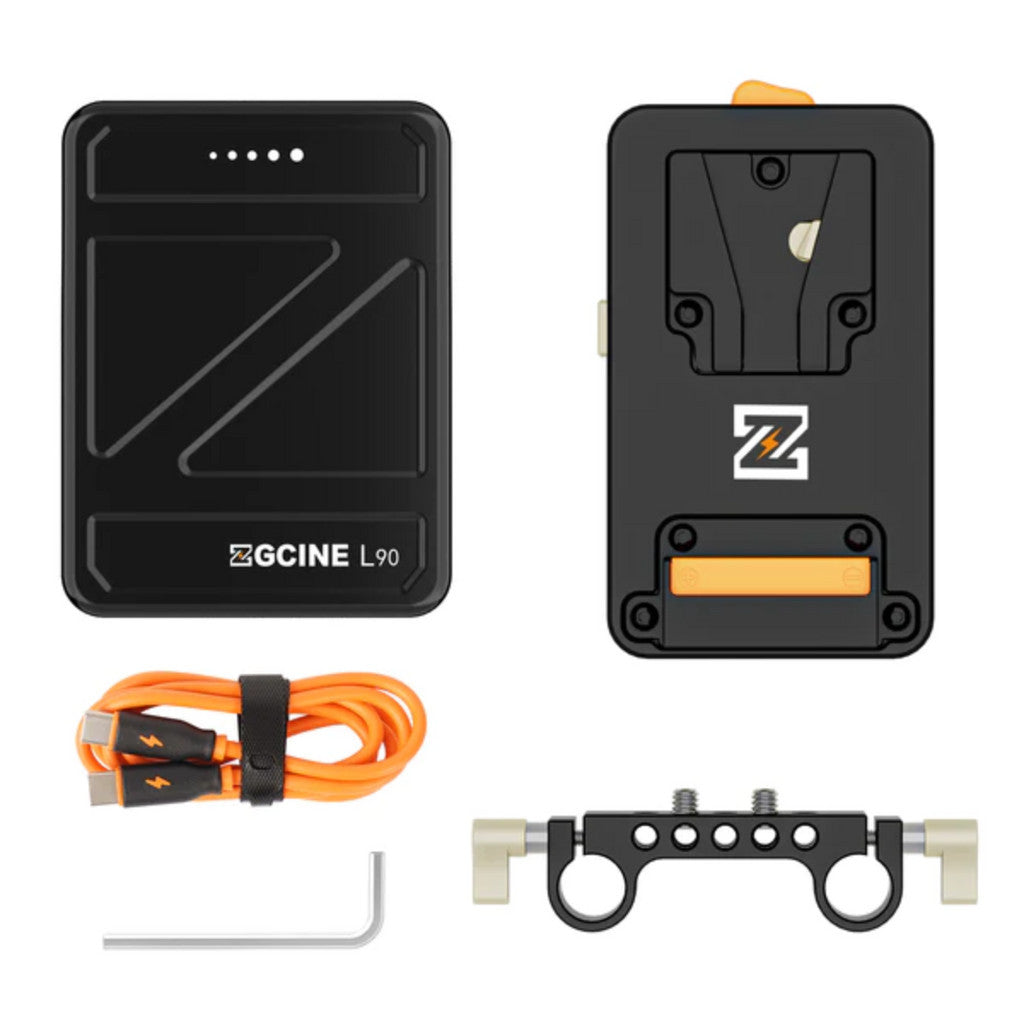 ZGCINE Creators Set with VP3 V-Mount Plate and L90 V-Mount Battery(3xD-Tap+ 2x USBC PD