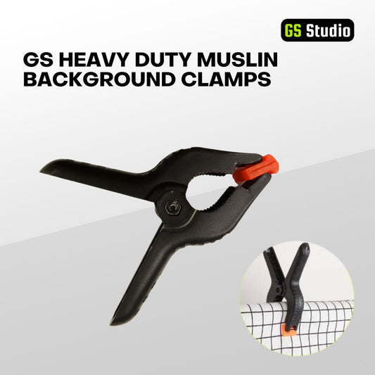 GS Heavy Duty Muslin Background 4" Clamps Spring Clamp for Photo Studio