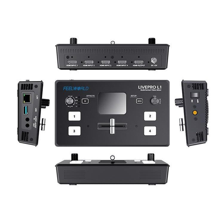 FEELWORLD LIVEPRO L1  V1 Video Mixer/Switcher HDMI inputs multi camera production live streaming