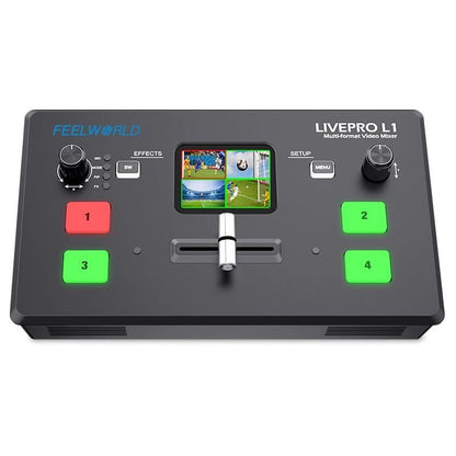 FEELWORLD LIVEPRO L1  V1 Video Mixer/Switcher HDMI inputs multi camera production live streaming