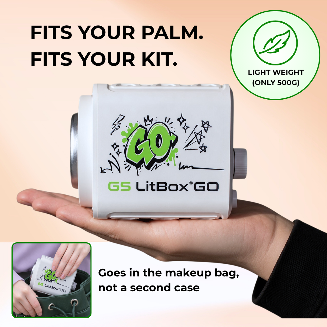 GS LitBox GO 100W Mini COB Studio Light CRI 97 Bi-Color 2700-6500K Portable Video Light Makeup Lampu Studio