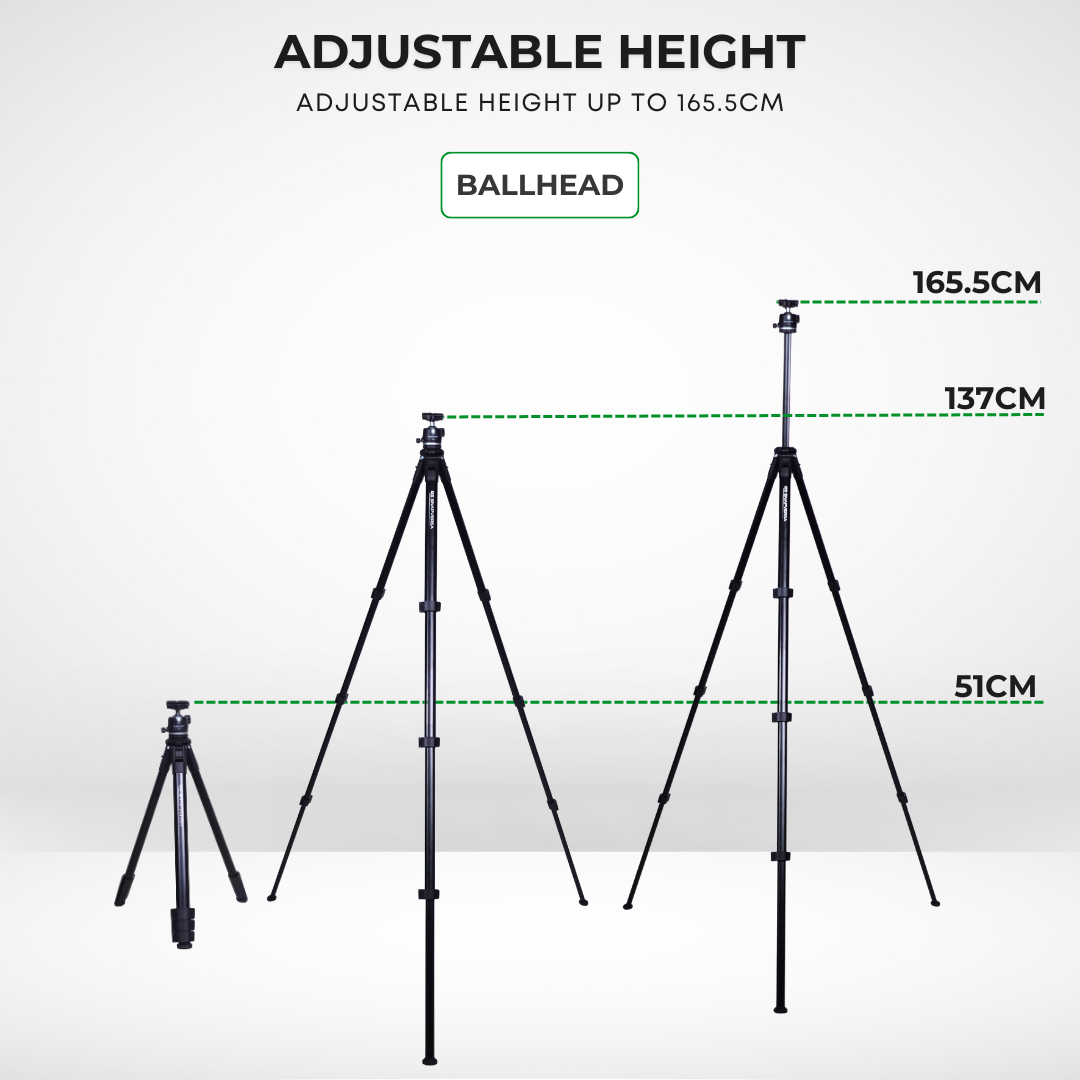 GS SNAPVERSA TRAVELLING TRIPOD FOR SMARTPHONE & CAMERA LIGHTWEIGHT & COMPACT TRIPOD FOR PHOTOGRAPHY VIDEOGRAPHY
