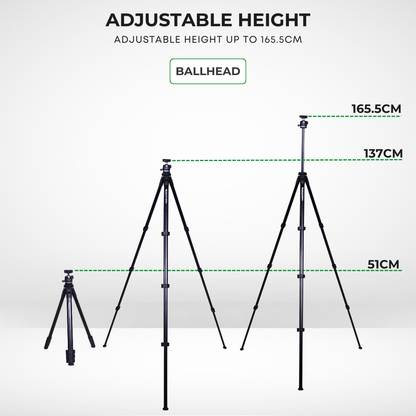 GS SNAPVERSA TRAVELLING TRIPOD FOR SMARTPHONE & CAMERA LIGHTWEIGHT & COMPACT TRIPOD FOR PHOTOGRAPHY VIDEOGRAPHY