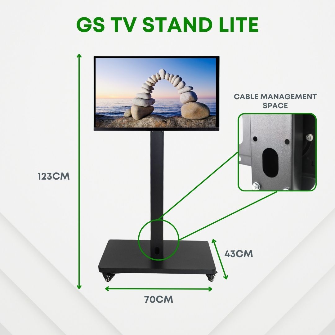 GS TV Stand Monitor Stand Rotatable Vertical 32-70 inch VESA for Live Stream Monitor  Shopee TikTok Live