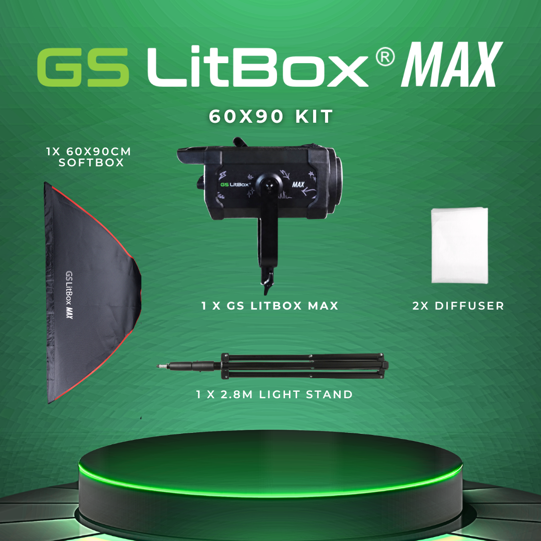 GS LitBox Max COB LED Video Light Adjustable Color Temperature & Brightness