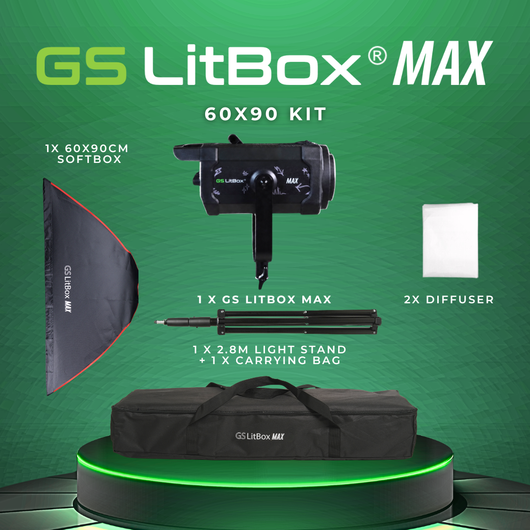 GS LitBox Max COB LED Video Light Adjustable Color Temperature & Brightness
